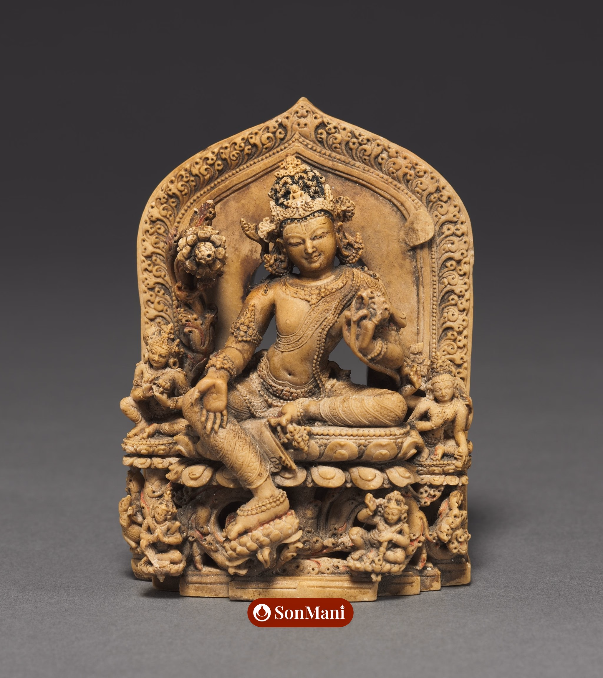 Bodhisattva of Compassion as Lokeshvara the Sky Flyer (Khasarpana), Eastern India, Bihar, Pala dynasty, late 1000s