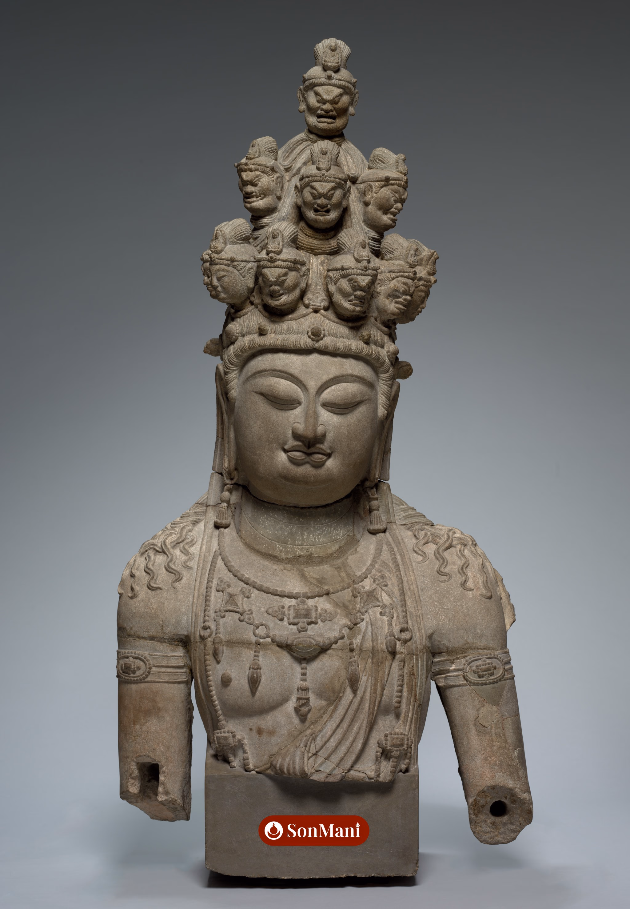 Eleven-Headed Guanyin, China, Tang dynasty (618-907), early 700s