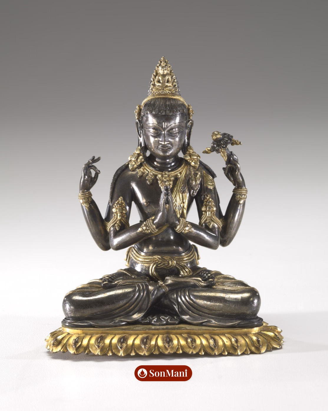 Shadakshari Avalokiteshvara, Tibetan or Nepalese, 16th–17th century