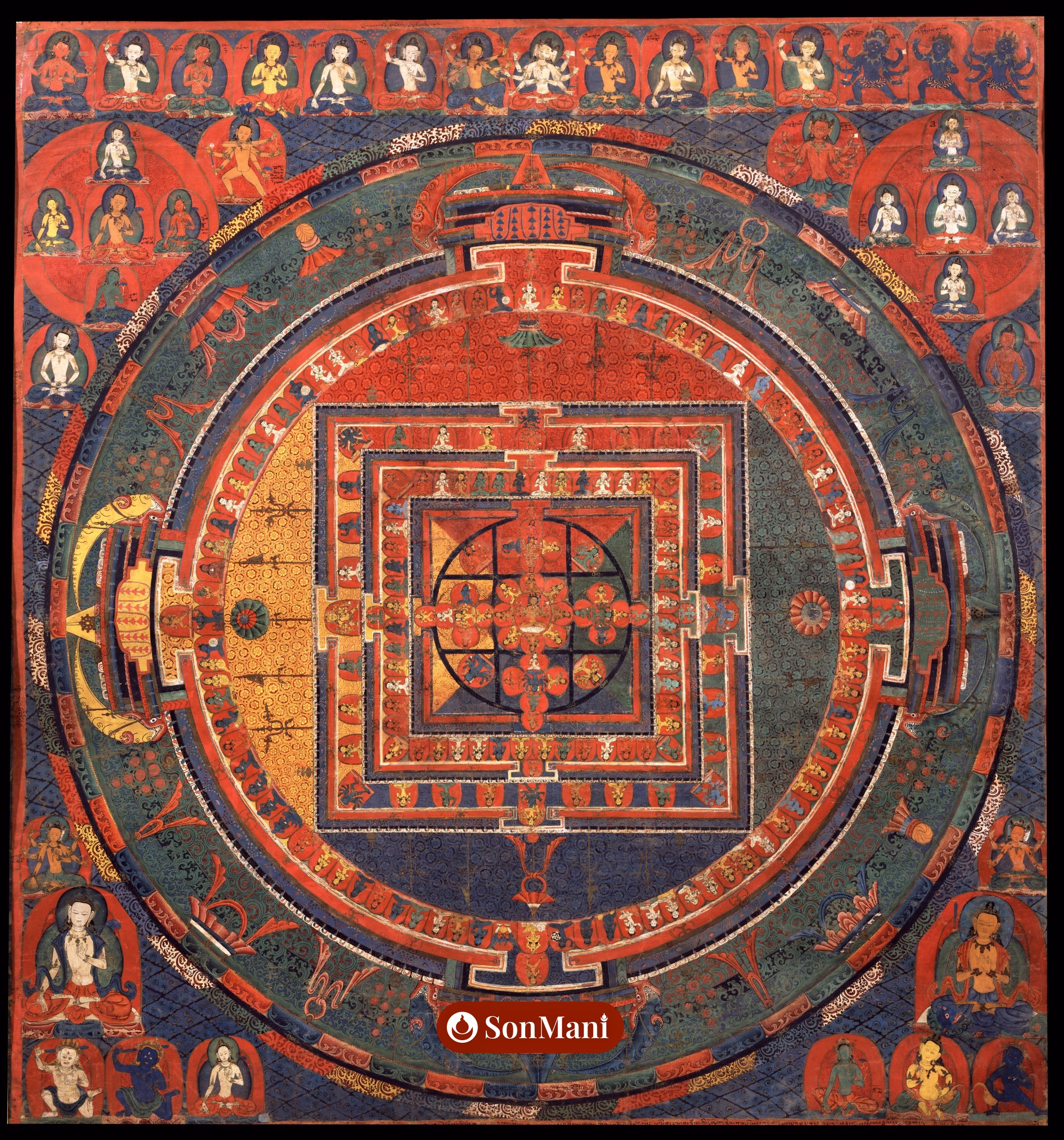 Mandala Văn Thù Sư Lợi (Pháp Giới Ngữ Chí Tôn)